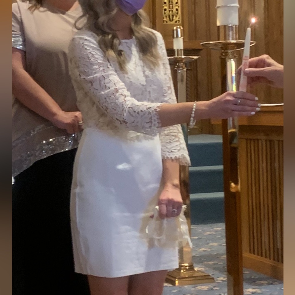 White lace dress